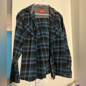 Coleman blue and green flannel